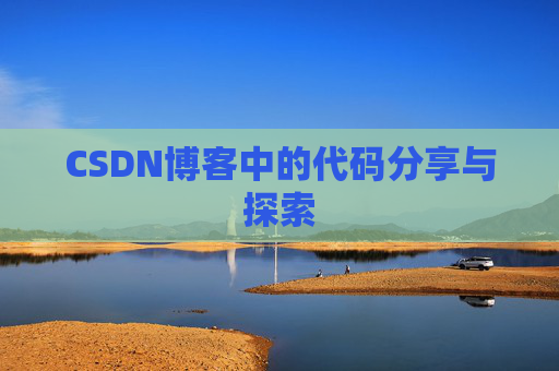 CSDN博客中的代码分享与探索